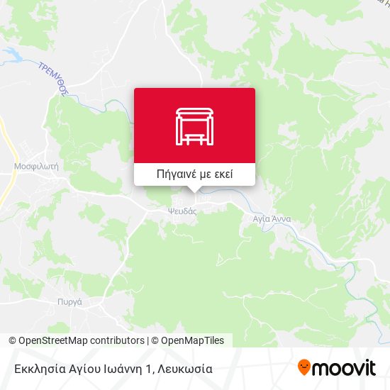 Εκκλησία Αγίου Ιωάννη 1 χάρτης