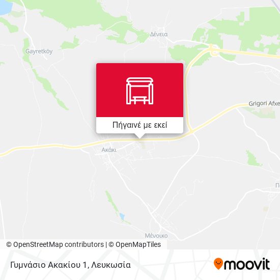Γυμνάσιο Ακακίου 1 χάρτης