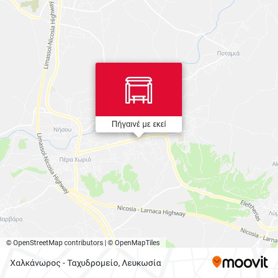 Χαλκάνωρος - Ταχυδρομείο χάρτης