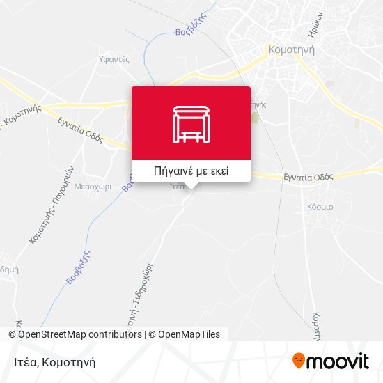 Ιτέα χάρτης