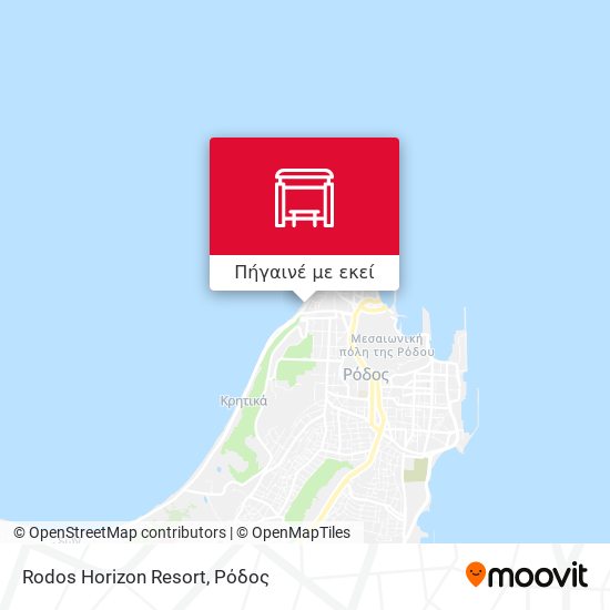 Rodos Horizon Resort χάρτης