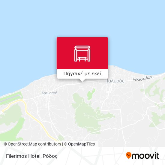 Filerimos Hotel χάρτης