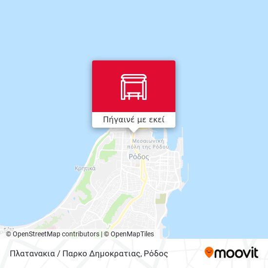 Πλατανακια / Παρκο Δημοκρατιας χάρτης