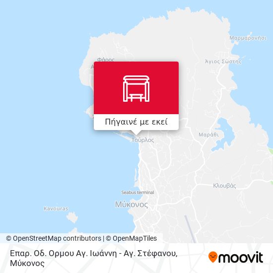 Επαρ. Οδ. Ορμου Αγ. Ιωάννη - Αγ. Στέφανου χάρτης