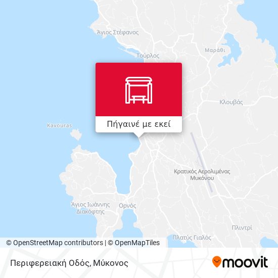Περιφερειακή Οδός χάρτης