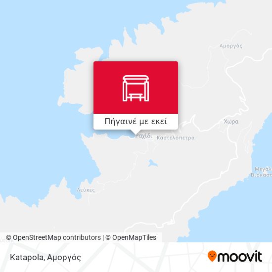 Katapola χάρτης
