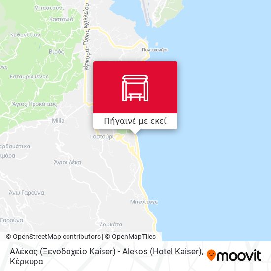 Αλέκος (Ξενοδοχείο Kaiser) - Alekos (Hotel Kaiser) χάρτης