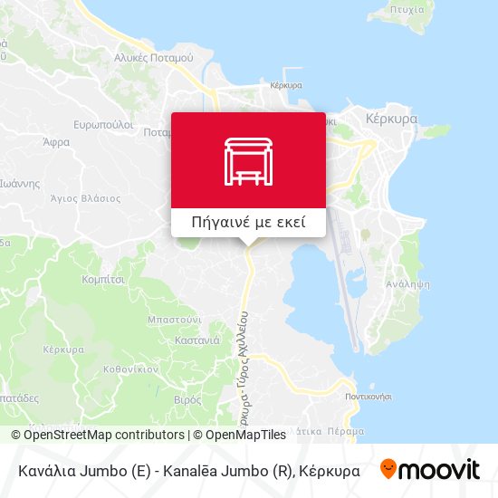 Κανάλια Jumbo (E) - Kanalēa Jumbo (R) χάρτης