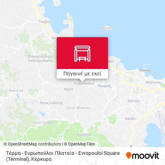 Τέρμα - Ευρωπούλοι Πλατεία - Evropouloi Square (Terminal) χάρτης