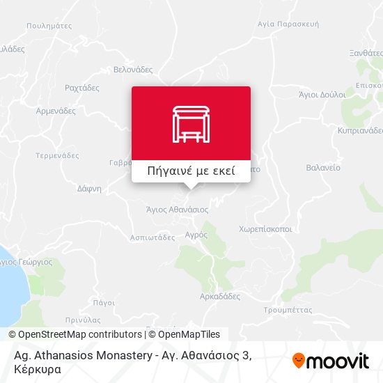 Ag. Athanasios Monastery - Αγ. Αθανάσιος 3 χάρτης