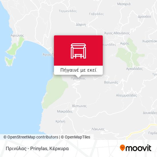 Πρινύλας - Prinylas χάρτης