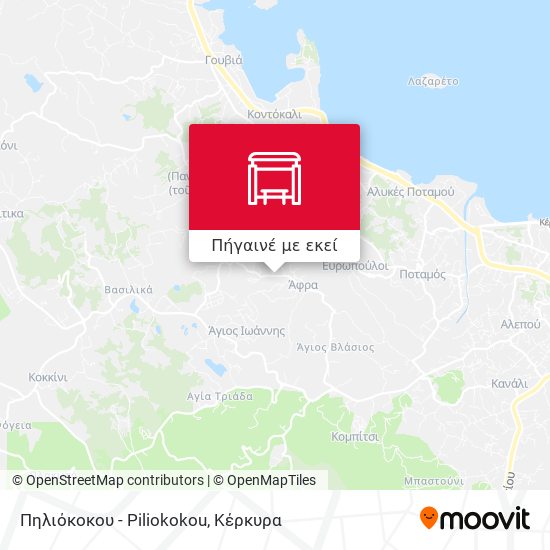 Πηλιόκοκου - Piliokokou χάρτης