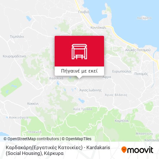 Καρδακάρη(Εργατικές Κατοικίες) - Kardakaris (Social Housing) χάρτης