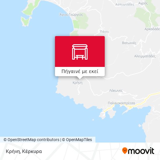 Κρήνη χάρτης