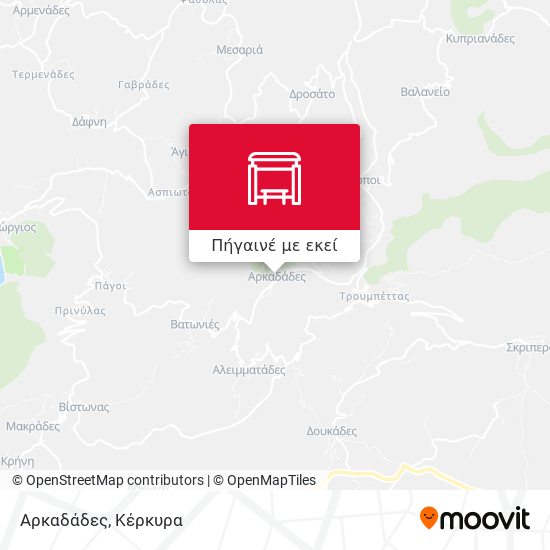 Αρκαδάδες χάρτης