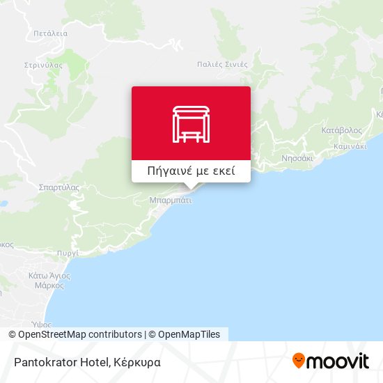 Pantokrator Hotel χάρτης