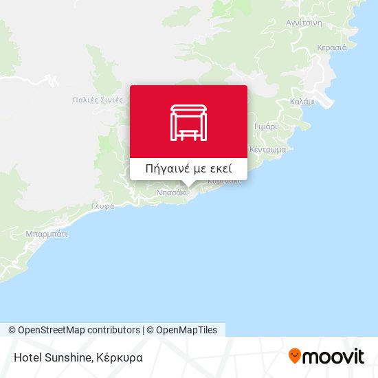 Hotel Sunshine χάρτης