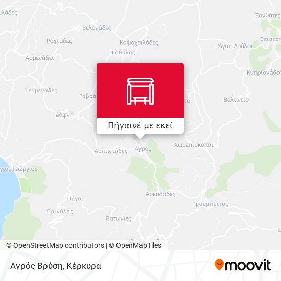 Αγρός Βρύση χάρτης