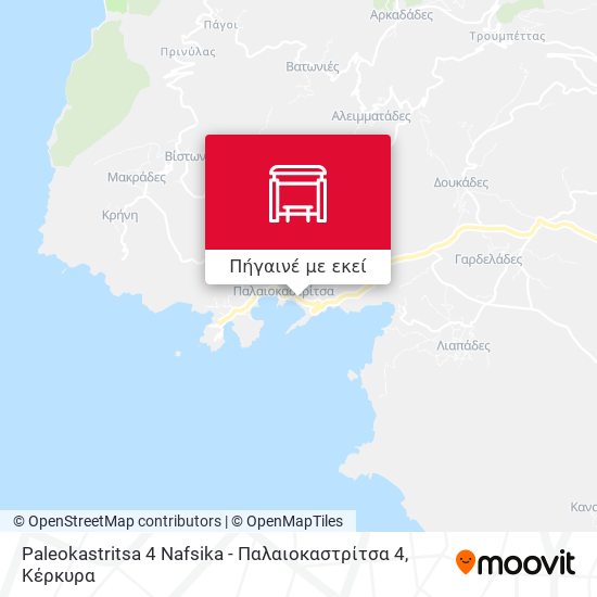 Paleokastritsa 4 Nafsika - Παλαιοκαστρίτσα 4 χάρτης