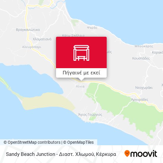 Sandy Beach Junction - Διαστ. Χλωμού χάρτης