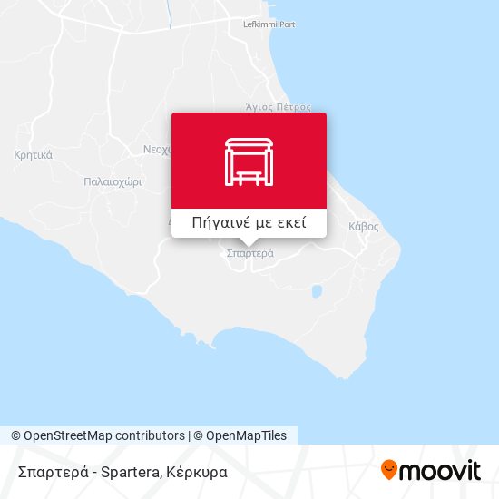 Σπαρτερά - Spartera χάρτης