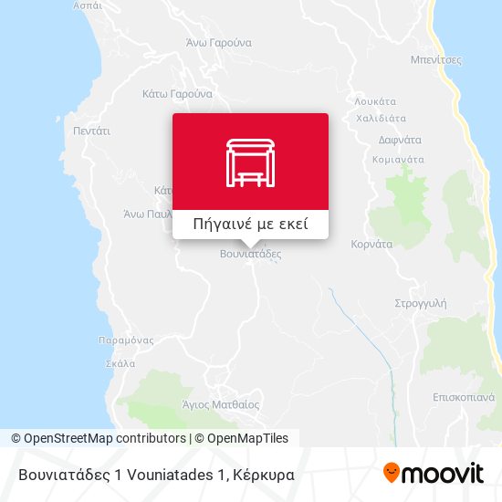 Βουνιατάδες 1 Vouniatades 1 χάρτης