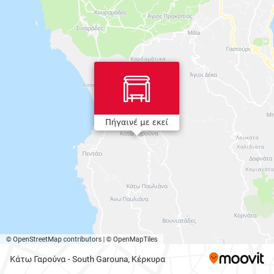 Κάτω Γαρούνα - South Garouna χάρτης
