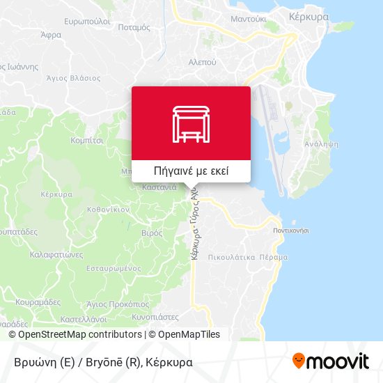 Βρυώνη (E) / Bryōnē (R) χάρτης