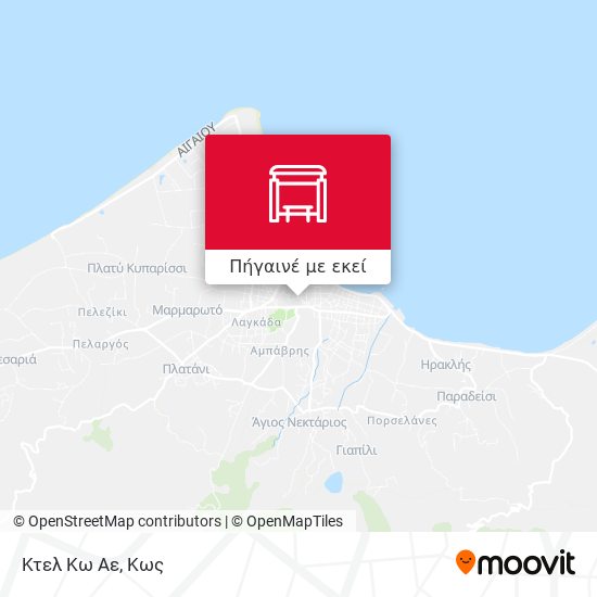 Κτελ Κω Αε χάρτης