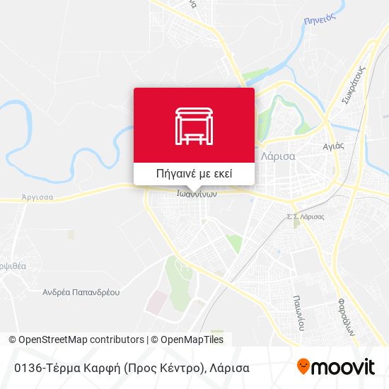 0136-Τέρμα Καρφή (Προς Κέντρο) χάρτης