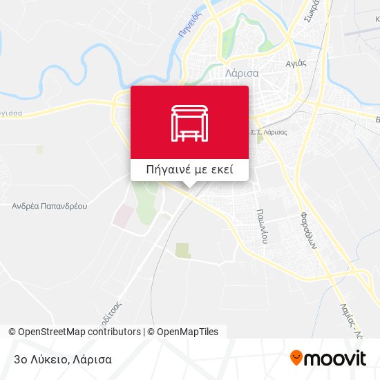 3ο Λύκειο χάρτης