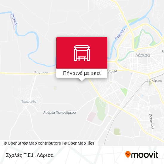 Σχολές Τ.Ε.Ι. χάρτης