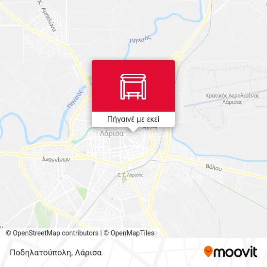 Ποδηλατούπολη χάρτης