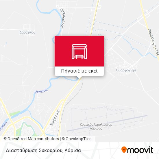 Διασταύρωση Συκουρίου χάρτης