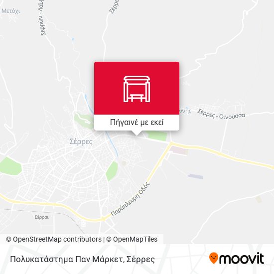 Πολυκατάστημα Παν Μάρκετ χάρτης