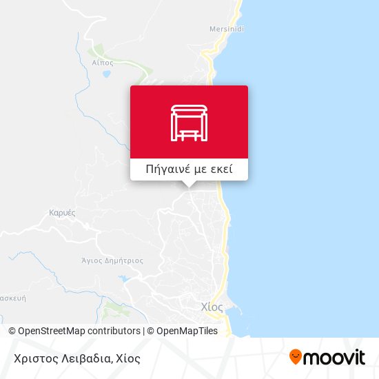 Χριστος Λειβαδια χάρτης