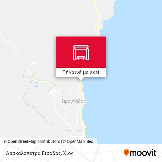 Δασκαλοπετρα Εισοδος χάρτης
