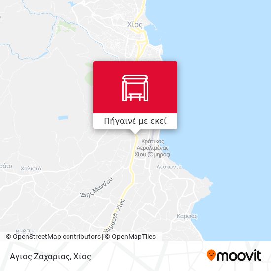 Αγιος Ζαχαριας χάρτης