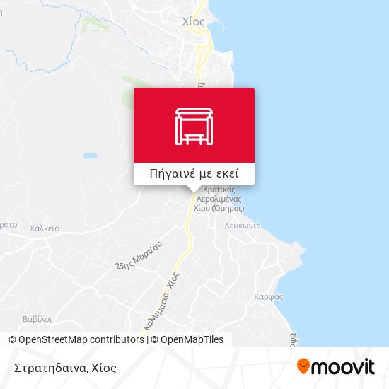 Στρατηδαινα χάρτης