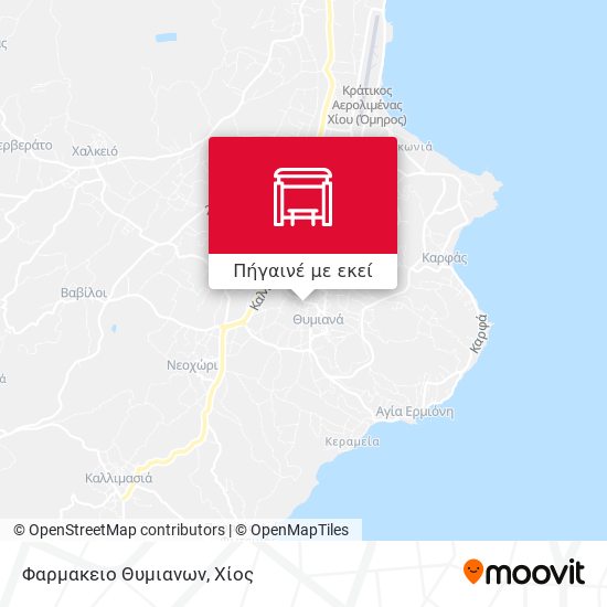 Φαρμακειο Θυμιανων χάρτης