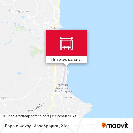 Βορειο Φαναρι Αεροδρομιου χάρτης