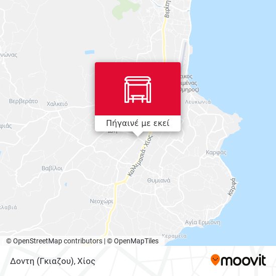 Δοντη (Γκιαζου) χάρτης