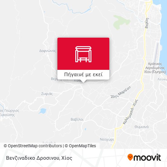 Βενζιναδικο Δροσινου χάρτης