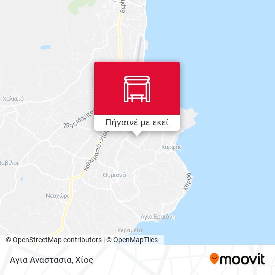 Αγια Αναστασια χάρτης