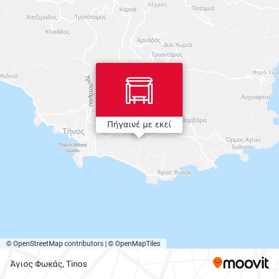 Άγιος Φωκάς χάρτης