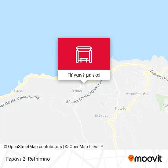 Γεράνι 2 χάρτης