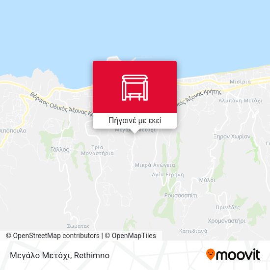 Μεγάλο Μετόχι χάρτης
