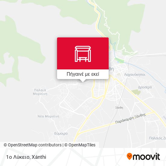 1ο Λύκειο χάρτης