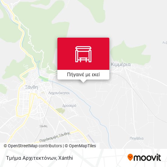Τμήμα Αρχιτεκτόνων χάρτης