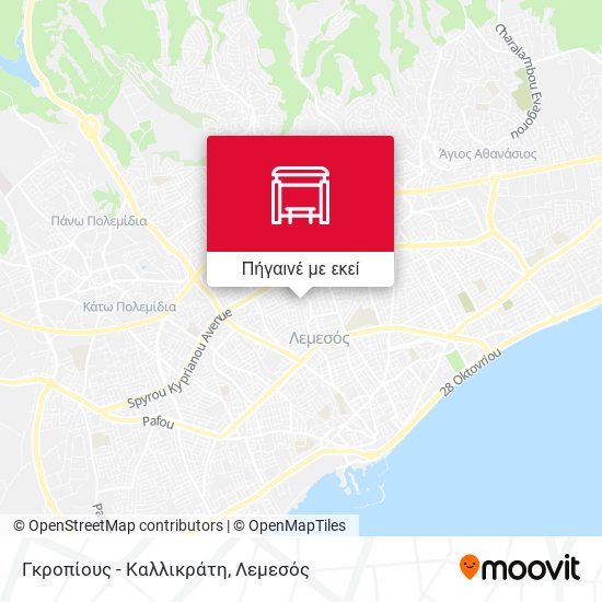 Γκροπίους - Καλλικράτη χάρτης